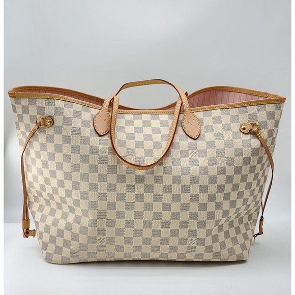 Louis Vuitton Neverfull GM Tote in Damier Azur Canvas Mint Condition - Picture 3 of 5